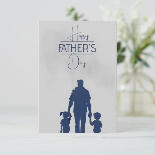 Liebe des Vaters: Herzliche Grüße des Vaters Dankeskarte (Stehend Vorderseite)