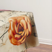 Liebe des Vintagen Dokuments mit Blume (8) Tischdecke (Beispiel)