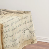 Liebe des Vintagen Dokuments mit Blume (9) Tischdecke (Beispiel)