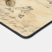 Liebe des Vintagen Pergaments mit Blume (7) Schreibtischunterlage (Ecke)