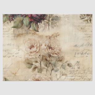 Liebe des Vintagen Pergaments mit Blume (7) Seidenpapier
