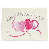 Liebe des Walentins Große Geschenktüte (Vorderseite)