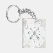 Liebe des Watercolorwanderlust-Abenteuer-III | Schlüsselanhänger (Vorderseite links)