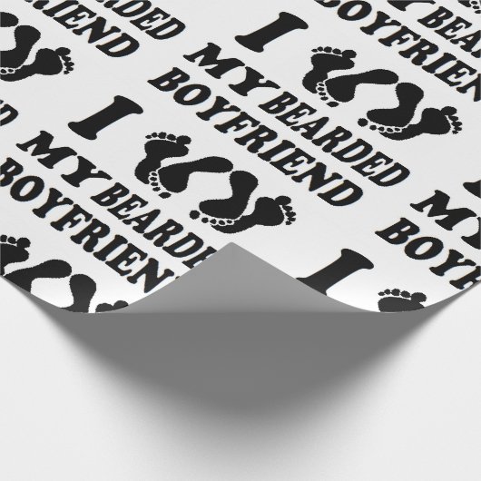 Liebe des Weihnachten I mein bärtiger Freund Geschenkpapier (Ecke)