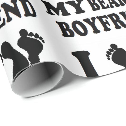 Liebe des Weihnachten I mein bärtiger Freund Geschenkpapier (Rolleneckpunkt)