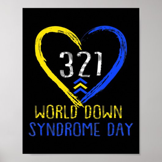 Liebe des Welt-Down-Syndrom-Bewusstseins-Tages 3 Poster (Vorne)