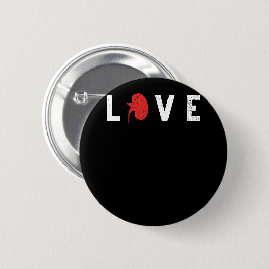 Liebe des Weltkidnechtages Button (Vorne & Hinten)