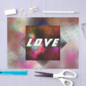 Liebe des Weltraums - Nebel, Sterne, Herzen Seidenpapier (Handwerk)