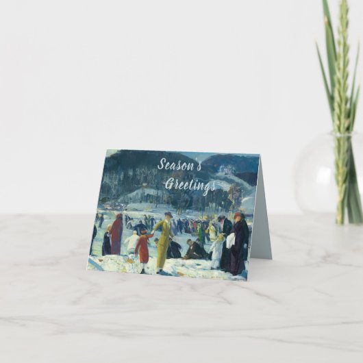 Liebe des Winters - George Wesley Bellows Karte (Vorderseite)