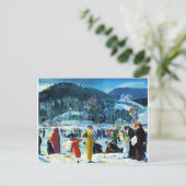 Liebe des Winters, Kunstmalerei, Postkarte (Stehend Vorderseite)