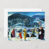 Liebe des Winters, Kunstmalerei, Postkarte (Vorne/Hinten)