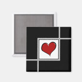 Liebe Design Magnet (Vorderseite/Rückseite)