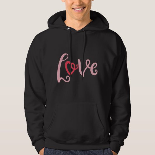 Liebe-Design mit Word-Liebe Hoodie (Vorderseite)