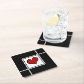 Liebe Design Rechteckiger Pappuntersetzer (Vor Ort)