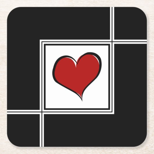 Liebe Design Rechteckiger Pappuntersetzer (Vorderseite)