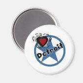 Liebe Detroit Magnet (Vorderseite/Rückseite)