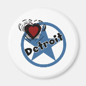 Liebe Detroit Magnet (Vorne)