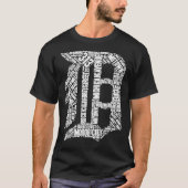 Liebe Detroit"D&Quot; mit Street Names D Out T-Shirt (Vorderseite)