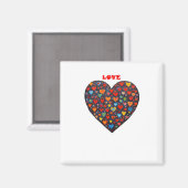 Liebe - Deutsch Magnet (Vorderseite/Rückseite)