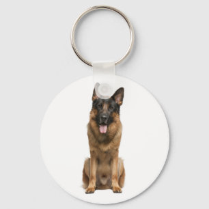 Liebe Deutsche Schäferhund-Welpen-Hund-Schlüsselan Schlüsselanhänger