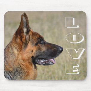Liebe Deutsche Schäferhund-Welpen-Mauspad Mousepad