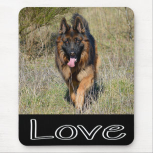 Liebe Deutsche Schäferhund-Welpen-Mauspad Mousepad