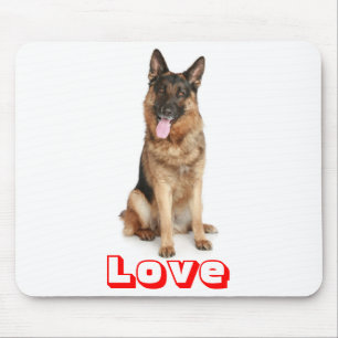 Liebe Deutscher Schäferhund Welpe Hund Computer Ma Mousepad