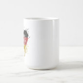 Liebe Deutschland Flagge Kaffeetasse (Mittel)
