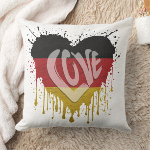 Liebe Deutschland Flagge Kissen