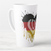 Liebe Deutschland Flagge Milchtasse (Linke Ecke)