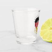 Liebe Deutschland Flagge Schnapsglas (Links)