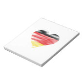 Liebe Deutschland - Stolz Notizblock (Rotiert)