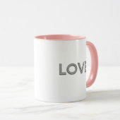 Liebe Diamantbriefe Tasse (VorderseiteRechts)