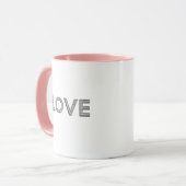 Liebe Diamantbriefe Tasse (Vorderseite Links)