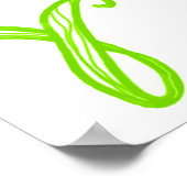 LIEBE Diamond Clover St. Patrick's Day Stoff Schri Poster (Ecke)