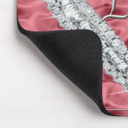 Liebe Diamond Heart Red Mouse Pad Mousepad (Ecke)