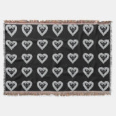 Liebe Diamond Heart Throw Blanket Decke (Vorderseite)