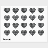 Liebe Diamonds black bg Herz-Aufkleber (Blatt)