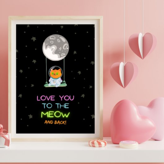 Liebe dich auf das Meau und zurück Poster