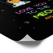 Liebe dich auf das Meau und zurück Poster (Ecke)