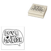 Liebe dich aus der Ferne Gummistempel (Stempel)