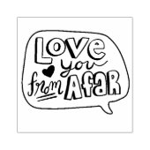 Liebe dich aus der Ferne Gummistempel (Prägung)