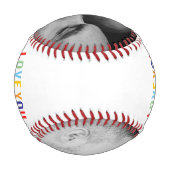 Liebe dich bis zum Außenfeld Baseball (Rückseite)