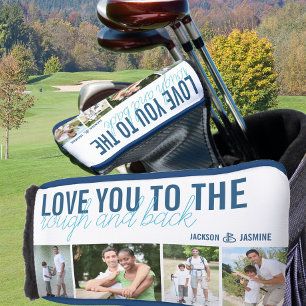 Liebe dich bis zum Rough und zurück 4 Foto Blau We Golf Headcover