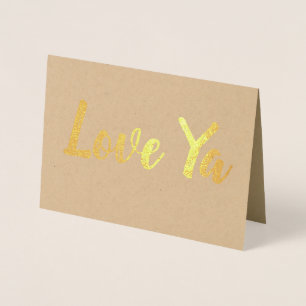 Liebe dich folienkarte