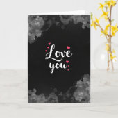 Liebe dich Fuchsia-Herzen Karte (Gelbe Blume)