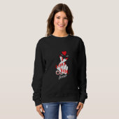 Liebe dich für immer – Finger-Herz-Design Sweatshirt (Vorne ganz)