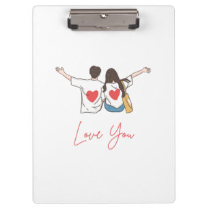 ❤️ Liebe dich für immer - Klemmbretter