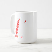 Liebe dich für immer Valentinstag Kaffee- & Teetas Kaffeetasse (Vorderseite Links)