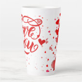 Liebe dich großer Latte-Mug Milchtasse (Vorderseite)